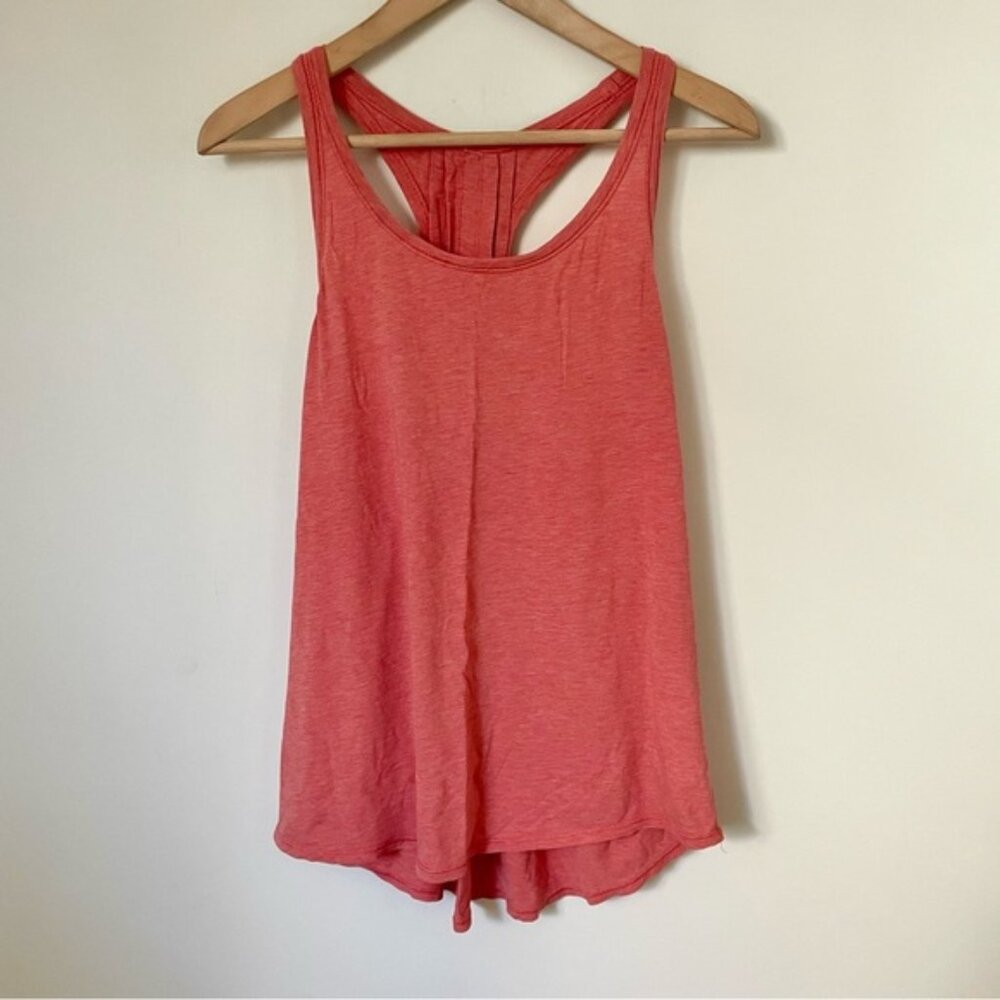 Lululemon Yogi Everyday Tank Heathered Cape Red Size Large